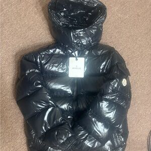 Moncler Shiny Black Puffer Jacket